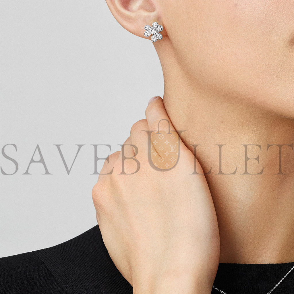 VAN CLEEF ARPELS FRIVOLE EARRINGS, MINI MODEL - WHITE GOLD, DIAMOND VCARP3W100 VAN CLEEF ARPELS FRIVOLE EARRINGS, MINI MODEL - WHITE GOLD, DIAMOND VCARP3W100